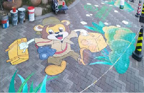 彭泽夏季画地面彩绘会遇到的问题