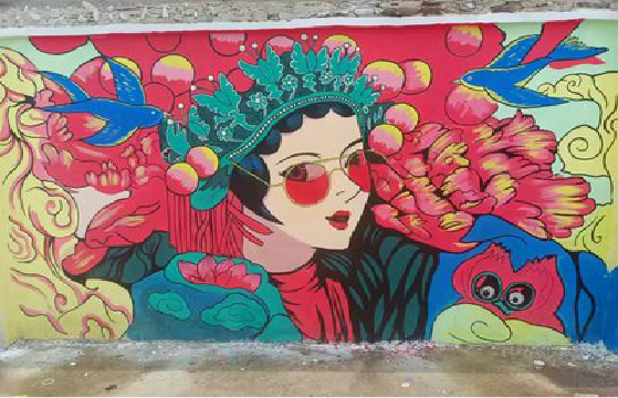 彭泽墙体彩绘-网红墙