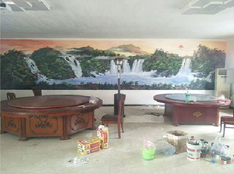 彭泽墙绘-写实风景