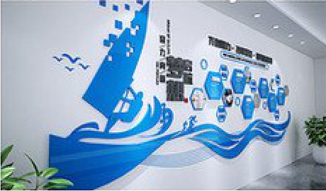 彭泽海浪主题文化墙如何设计?