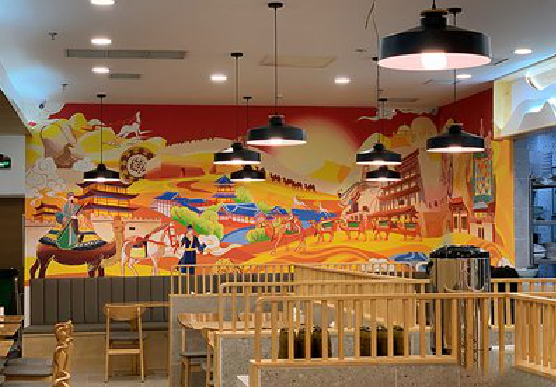 彭泽商业空间彩绘介绍。